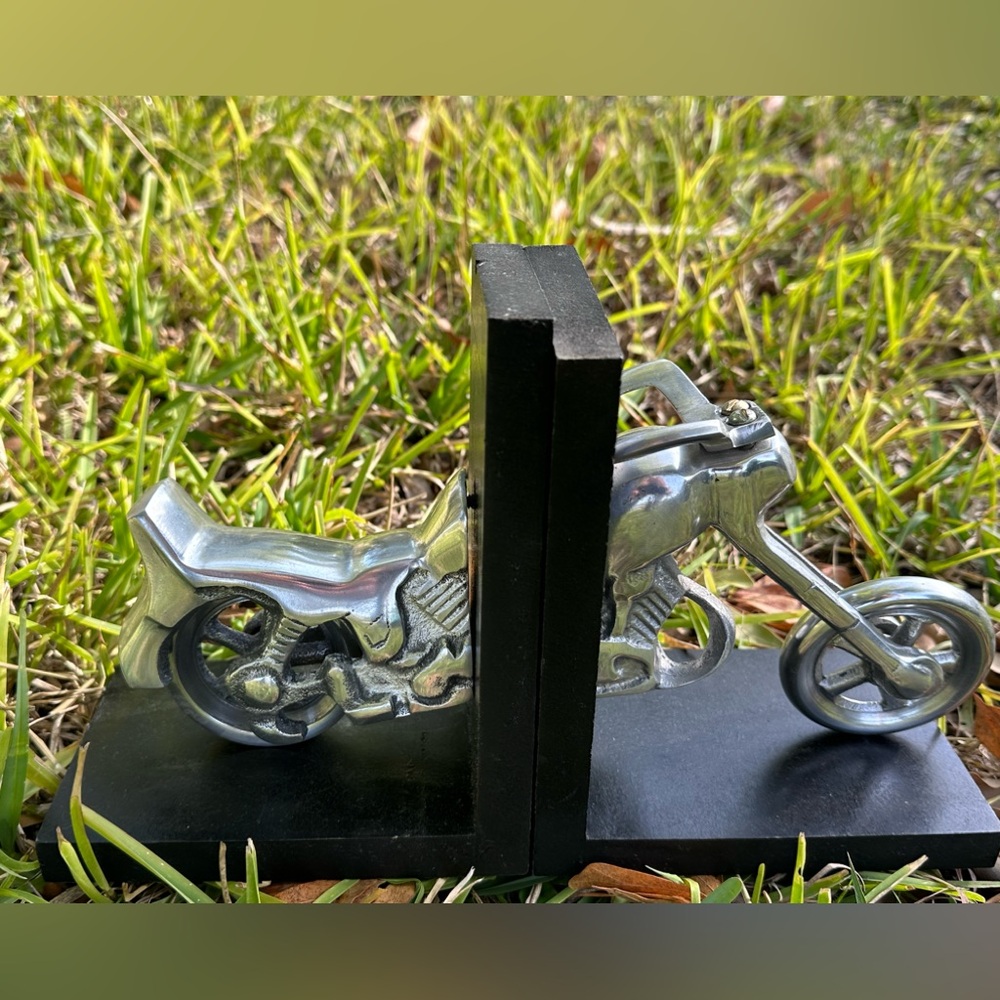 Motorcycle Bookends